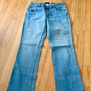GAP light denim jeans, stretch fabric, bootcut,  14 R